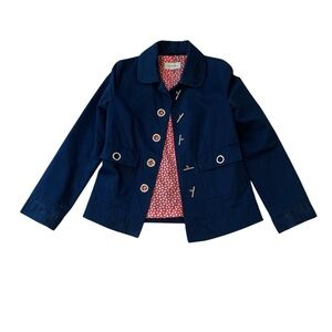 Merona Blue Jacket Classic Design with Silver Toggle details